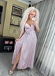 Fashions • Вечернее люрексовое платье Grace Fashions M пудра (7123-ди) - изображение 6