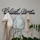 Вешалка Настенная 50см х 18см Glozis Welcome Black H-078 - изображение 7