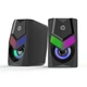 Акустическая система 2.0 HP DHE-6000 проводная 3.5мм/USB 6Вт LED RGB - изображение 2