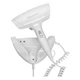 Фен Profi Care PC-HT 3044 Cool Shot, 1800 Вт, настінний, 2 швидкості, 2 режими температури, холодне повітря, білий - изображение 3