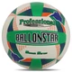 М'яч волейбольний BALLONSTAR VB-8855 №5 PU білий-зелений-синій - зображення 1
