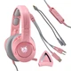 Наушники Onikuma K9 Cat Ear 3.5mm Pink - изображение 2