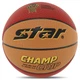 Мяч баскетбольный PU №7 STAR CHAMP GRIP (PU, бутил, оранжево-коричневый) (BB4277C_Оранжево-коричневый) - изображение 1