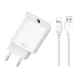 Мережевий зарядний пристрій (адаптер) XO L103 QC3.0 / 18W + Lightning white - зображення 3