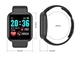 Смарт-часы UWatch D20 Y68 Bluetooth умные часы пульс, мониторинг кислорода в крови Black - изображение 2