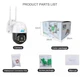 Уличная IP-камера поворотная с подсветкой Wi-Fi Smart Net Camera 4G камера видеонаблюдения UKC V380 PRO 3Мр - изображение 10