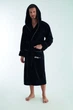 Мужской махровый халат Nusa 1320 siyah 3XL - изображение 2