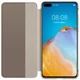 Etui z klapką Huawei Smart View Flip Cover do P40 Khaki (6901443365883) - obraz 1