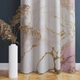 Готова напівзатемнювальна штора Soovi Home 140 х 250 см на тасьмі White and pink marble (14559506251) - зображення 1