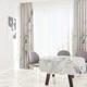 Готова напівзатемнювальна штора Soovi Home 140 х 250 см на тасьмі White and black marble (14559285146) - изображение 5