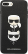 Etui Karl Lagerfeld Saffiano Karl&Choupette Head do Apple iPhone 7 Plus / 8 Plus Black (3666339054991) - obraz 1