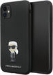 Etui Karl Lagerfeld Metal Pin do Apple iPhone Xr/11 Black (3666339165918) - obraz 1