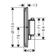 Термостат на 1 потребитель Hansgrohe ShowerSelect Comfort S (цвет - хром) 15553000 - изображение 2