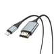 Кабель Hoco Lightning для HDMI High-Definition on-screen cable UA15 |2M, 1080P| чорний - зображення 3