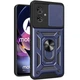 Чехол Hide Shield для Motorola Moto G54 / G54 Power бампер противоударный с подставкой Blue - изображение 5