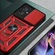 Чехол Hide Shield для Motorola Moto G54 / G54 Power бампер противоударный с подставкой Red - изображение 4