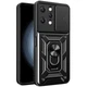 Чехол Hide Shield для Xiaomi Redmi 12 бампер противоударный с подставкой Black - изображение 1