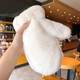 Варежки меховые Пушистые (Teddy, Тедди, медведь, мишка) Белый, Унисекс WUKE One size - изображение 1
