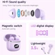 Беспроводные наушники Hoco EQІ Bluetooth блютуз в кейсе, Фиолетовые - изображение 8