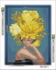 Алмазна вишивка алмазна мозаїка Дівчина з квітами №8 40x30 OG00082SS - зображення 2