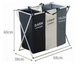 Раскладная корзина для белья на 3 отсека - Laundry Basket - изображение 5