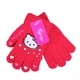 Перчатки детские с начесом Hello Kitty 3-5 года осень красный - изображение 6