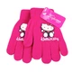 Перчатки детские с начесом Hello Kitty 3-5 года осень малиновый - изображение 4