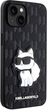 Панель Karl Lagerfeld Saffiano Monogram Choupette для Apple iPhone 14 Black (3666339122584) - зображення 1