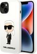 Панель Karl Lagerfeld Silicone Ikonik для Apple iPhone 14 White (3666339086602) - зображення 1