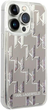 Etui Karl Lagerfeld Liquid Glitter Monogram do Apple iPhone 14 Pro Max Silver (3666339076306) - obraz 1