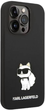 Etui Karl Lagerfeld Silicone Choupette do Apple iPhone 14 Pro Max Black (3666339086756) - obraz 3