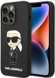 Etui Karl Lagerfeld Silicone Ikonik do Apple iPhone 14 Pro Max Black (3666339086596) - obraz 1