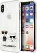 Etui Karl Lagerfeld Karl&Choupette do Apple iPhone X/Xs Transparent (3700740494189) - obraz 1