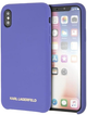 Etui Karl Lagerfeld Silicone do Apple iPhone X/Xs Violet (3700740435540) - obraz 1