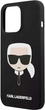 Панель Karl Lagerfeld Silicone Karl Head Magsafe для Apple iPhone 14 Pro Max Black (3666339078027) - зображення 2