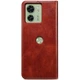Чохол-книжка з кишеньками UniCase Leather Wallet для Motorola Edge 40 - Brown - зображення 7
