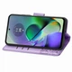 Чохол-книжка з малюнком UniCase Butterfly Pattern для Motorola Moto G54 / G54 Power - Light Purple - зображення 3