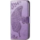 Чохол-книжка з малюнком UniCase Butterfly Pattern для Motorola Moto G54 / G54 Power - Light Purple - зображення 6