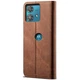 Чехол-книжка UniCase Jeans Wallet для Motorola Edge 40 Neo - Coffee - изображение 6