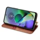 Чохол Deexe Rhombus Wallet для Motorola Moto G54 - Brown - зображення 3