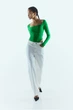 Боді-лонгслів H&M 061123802_green S Зелене (6666000283511) - зображення 2