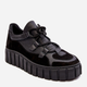 Sneakersy damskie skórzane na platformie do kostki Zazoo M01/1 39 Czarne (5905677958041) - obraz 2