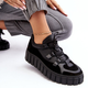 Sneakersy damskie skórzane na platformie do kostki Zazoo M01/1 39 Czarne (5905677958041) - obraz 8
