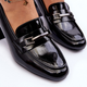 Loafersy damskie na obcasie Vinceza Idona 36 Czarne (5905677937602) - obraz 7