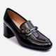 Loafersy damskie na obcasie Vinceza Idona 37 Czarne (5905677937619) - obraz 2