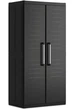 Шафа Keter/Kis Detroit XL Portascope чорна пластикова багатофункціональна на 2 секції 89x182 см 4 полиці (249804) - зображення 1