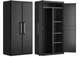 Шафа Keter/Kis Detroit XL Portascope чорна пластикова багатофункціональна на 2 секції 89x182 см 4 полиці (249804) - зображення 2
