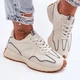 Buty sportowe damskie na platformie do kostki Faro 37 Beżowe (5905677428100) - obraz 5