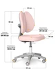 Комплект (L) ErgoKids TH-325 Pink (парта + крісло + тумба) (арт. TH-325 + Y-412 Lite + BD C3_PINK) Рожевий - изображение 5