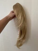 Шиньон прямой каскад на крабе Elegant 45 см пшеничный блонд мелированный - изображение 3
